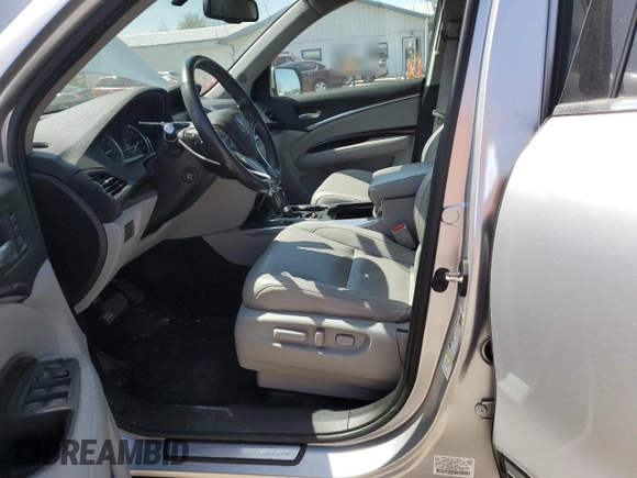 2014 Acura MDX Advance with VIN 5FRYD4H87EB024392, listed as a Copart auction lot 50123185 with 107,802 mi miles and Salvage Title. Bid and sale history available at DreamBid. Image 7.