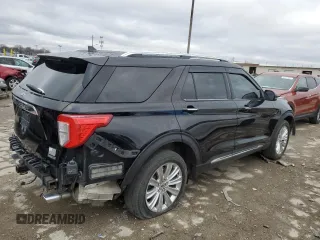 2020 Ford Explorer Limited with VIN 1FM5K8FW7LGB96777, listed as a Copart auction lot 47564175 with 0 mi miles and Salvage Title. Bid and sale history available at carsss.com. Image 3.