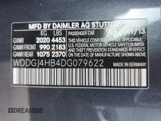 2013 Mercedes-Benz C 250 with VIN WDDGJ4HB4DG079622, listed as a Copart auction lot 45605035 with 109,180 mi miles and Salvage Title. Bid and sale history available at DreamBid. Image 12.