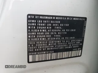 2024 Volkswagen Tiguan SEL R-Line z VIN 3VV4B7AX3RM141320, wystawiony jako Copart lot #55606335 z przebiegiem 9 347 mil mil oraz Szkoda całkowita • Salvage title. Historia ofert i sprzedaży dostępna na DreamBid. Obrazek 12.