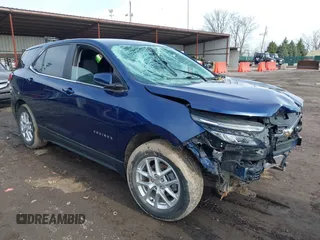 2022 Chevrolet Equinox LT z VIN 3GNAXJEV1NL143258, wystawiony jako IAAI lot #41871125 z przebiegiem 61 916 mil mil oraz . Historia ofert i sprzedaży dostępna na DreamBid. Obrazek 1.