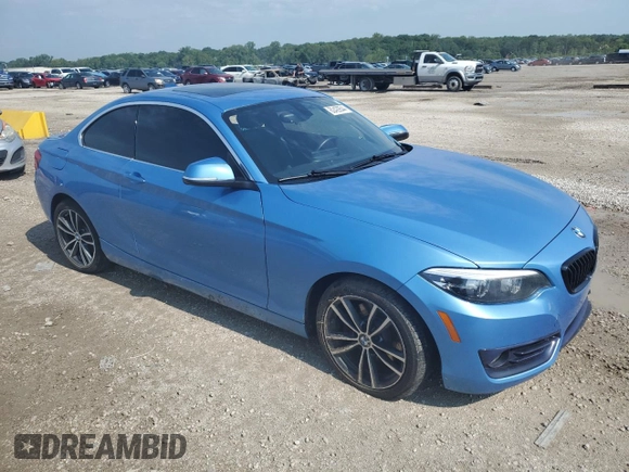2018 BMW 2 Series 230i xDrive with VIN WBA2J3C56JVA49979, listed as a Copart auction lot 62429544 with 46,541 mi miles and Salvage title. Bid and sale history available at DreamBid. Image 4.