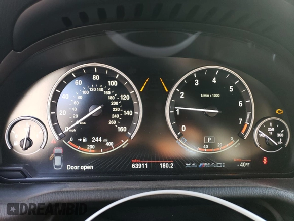 2017 BMW X4 M40i with VIN 5UXXW7C56H0M91391, listed as a Copart auction lot 75548263 with 63,911 mi miles. Bid and sale history available at carsss.com. Image 9.
