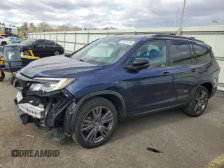 2022 Honda Pilot Sport with VIN 5FNYF6H3XNB043188, listed as a Copart auction lot 52575165 with 49,060 mi miles and Salvage Title. Bid and sale history available at carsss.com. Image 1.