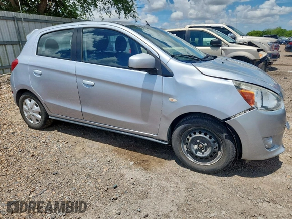 2014 Mitsubishi Mirage DE with VIN ML32A3HJ5EH013813, listed as a Copart auction lot 62671415 with 145,712 mi miles and Salvage title. Bid and sale history available at DreamBid. Image 4.