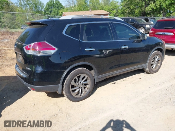 2015 Nissan Rogue SL with VIN 5N1AT2MV0FC879838, listed as a IAAI auction lot 42144778 with 200,965 mi miles. Bid and sale history available at carsss.com. Image 4.