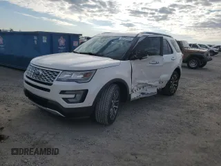 2016 Ford Explorer Platinum with VIN 1FM5K8HT3GGC56465, listed as a Copart auction lot 85738504 with 98,290 mi miles and Salvage Title. Bid and sale history available at DreamBid. Image 1.