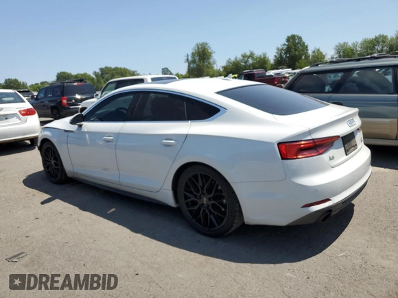 2018 Audi A5 Sportback Premium Plus with VIN WAUENCF57JA009315, listed as a Copart auction lot 58626173 with 63,183 mi miles. Bid and sale history available at carsss.com. Image 2.