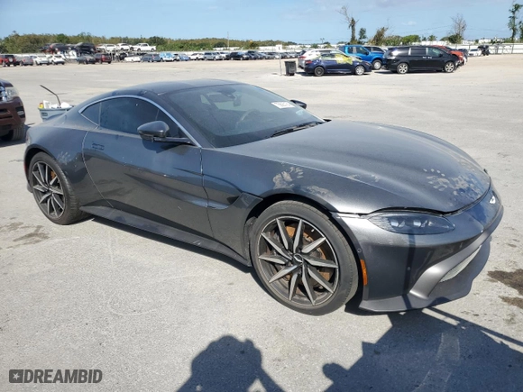 2019 Aston Martin Vantage with VIN SCFSMGAW9KGN02610, listed as a Copart auction lot 75625184 with 17,267 mi miles and Salvage Title. Bid and sale history available at carsss.com. Image 4.