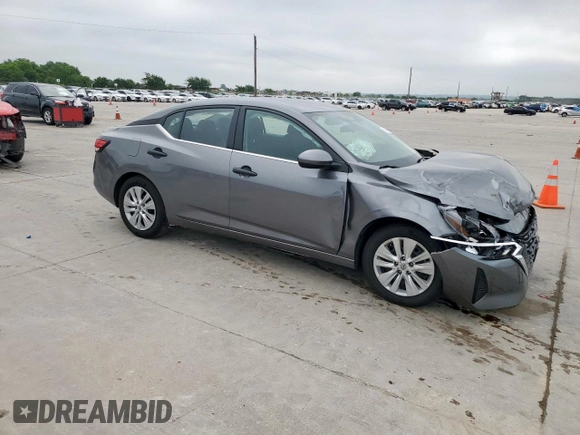 2024 Nissan Sentra S with VIN 3N1AB8BV5RY278923, listed as a Copart auction lot 58967085 with 74,105 mi miles and Salvage title. Bid and sale history available at DreamBid. Image 4.