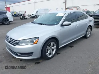 2012 Volkswagen Passat SE with VIN 1VWBP7A36CC005354, listed as a IAAI auction lot 41926270 with 155,493 mi miles. Bid and sale history available at carsss.com. Image 2.