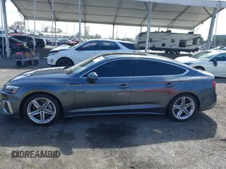 2022 Audi A5 Sportback S line Premium with VIN WAUDACF5XNA028633, listed as a IAAI auction lot 41696539 with 1 mi miles. Bid and sale history available at carsss.com. Image 14.