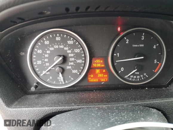 2012 BMW X5 35d with VIN 5UXZW0C54CL671377, listed as a Copart auction lot 60936395 with 105,903 mi miles and Salvage title. Bid and sale history available at DreamBid. Image 9.