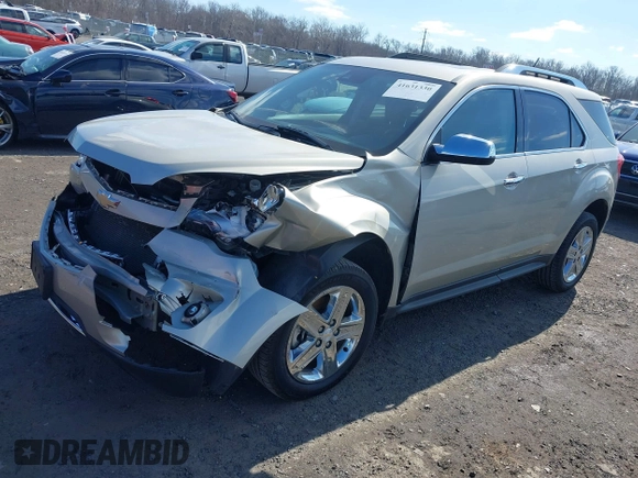 2015 Chevrolet Equinox LTZ with VIN 2GNFLHE33F6147763, listed as a IAAI auction lot 41631330 with 62,571 mi miles. Bid and sale history available at carsss.com. Image 2.