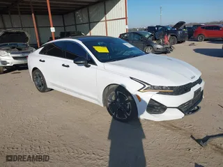 2022 Kia K5 GT-Line with VIN 5XXG64J23NG089623, listed as a IAAI auction lot 41291422 with 128,273 mi miles. Bid and sale history available at carsss.com. Image 1.