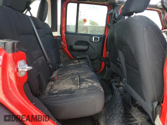 2020 Jeep Wrangler Unlimited Sport S с VIN 1C4HJXDG0LW186740, выставлен на аукционе Copart как лот 65562215 с пробегом 89 160 миль миль и На запчасти • Non repairable. История ставок и продаж доступна на DreamBid. Изображение 11.