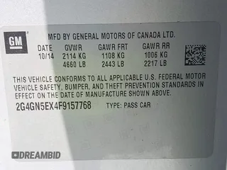 2015 Buick Regal Premium I with VIN 2G4GN5EX4F9157768, listed as a IAAI auction lot 42042800 with Not provided miles and . Bid and sale history available at DreamBid. Image 9.