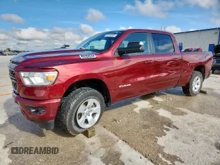 2022 Ram 1500 Big Horn z VIN 1C6SRFMT3NN194076, wystawiony jako Copart lot #58760505 z przebiegiem 75 849 mil mil oraz Szkoda całkowita • Salvage title. Historia ofert i sprzedaży dostępna na DreamBid. Obrazek 1.