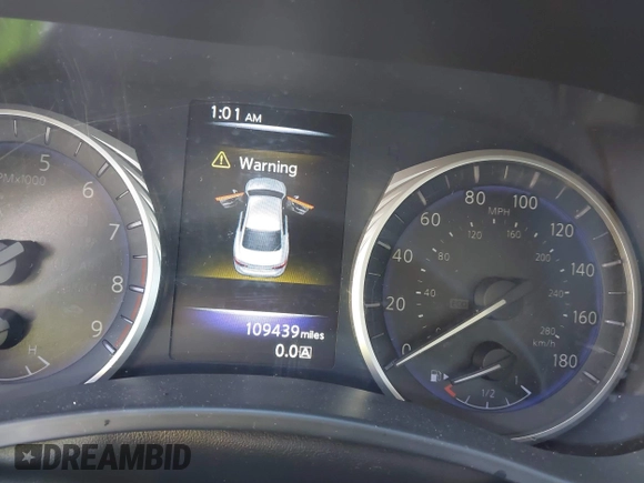 2015 Infiniti Q50 Premium with VIN JN1BV7AP6FM339042, listed as a IAAI auction lot 41645935 with 109,439 mi miles. Bid and sale history available at carsss.com. Image 14.