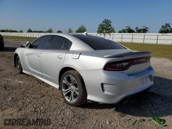 2021 Dodge Charger R/T with VIN 2C3CDXCT8MH552965, listed as a Copart auction lot 52146815 with 89,794 mi miles and Salvage title. Bid and sale history available at DreamBid. Image 2.