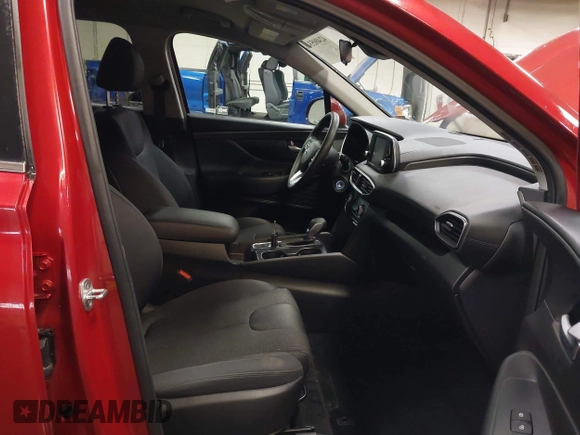 2019 Hyundai Santa Fe SE z VIN 5NMS2CAD3KH125454, wystawiony jako IAAI lot #42400534 z przebiegiem 75 155 mil mil oraz . Historia ofert i sprzedaży dostępna na DreamBid. Obrazek 5.