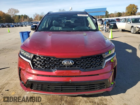 2021 Kia Sorento S with VIN 5XYRL4LC0MG065619, listed as a Copart auction lot 84445244 with 35,489 mi miles and Salvage Title. Bid and sale history available at carsss.com. Image 5.