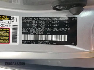 2021 Toyota Sienna XLE with VIN 5TDYRKEC0MS068583, listed as a Copart auction lot 53521605 with 66,162 mi miles and Salvage title. Bid and sale history available at DreamBid. Image 14.