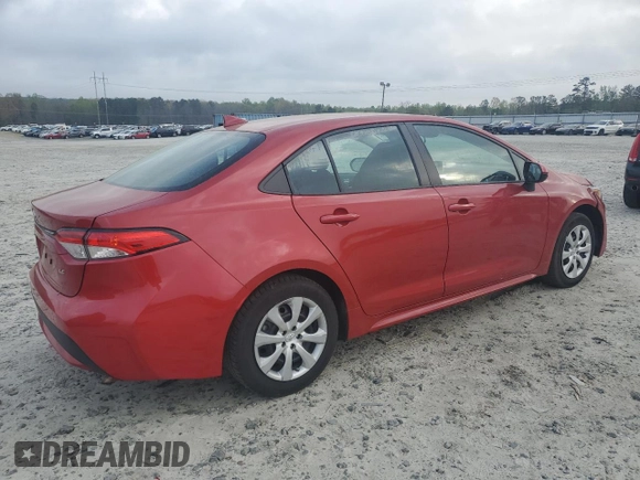 2021 Toyota Corolla LE with VIN 5YFEPMAE6MP187789, listed as a Copart auction lot 51786005 with 93,537 mi miles and Non Repairable. Bid and sale history available at carsss.com. Image 3.