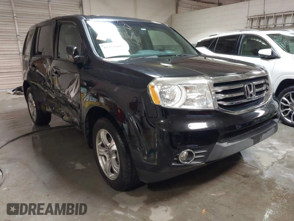 2014 Honda Pilot EX-L with VIN 5FNYF3H76EB012974, listed as a IAAI auction lot 41351669 with 110,380 mi miles and . Bid and sale history available at carsss.com. Image 1.