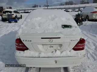 2005 Mercedes-Benz C 240 with VIN WDBRF81J45F634085, listed as a Copart auction lot 46106315 with 155,017 mi miles and Salvage Title. Bid and sale history available at DreamBid. Image 6.