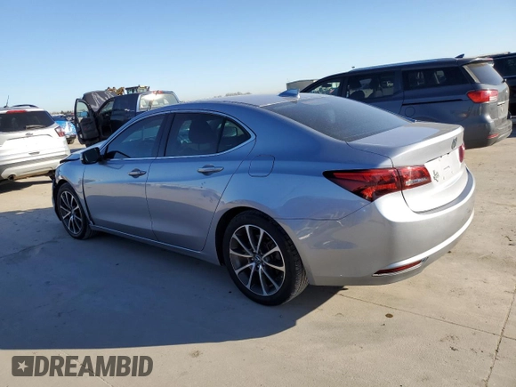 2015 Acura TLX V6 with VIN 19UUB2F39FA021135, listed as a Copart auction lot 47417085 with 104,997 mi miles and Salvage Title. Bid and sale history available at carsss.com. Image 2.