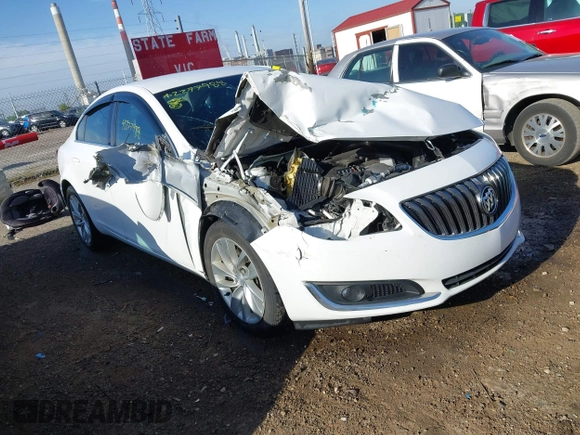 2016 Buick Regal with VIN 2G4GK5EX6G9186098, listed as a IAAI auction lot 42277988 with 90,511 mi miles and . Bid and sale history available at DreamBid. Image 1.