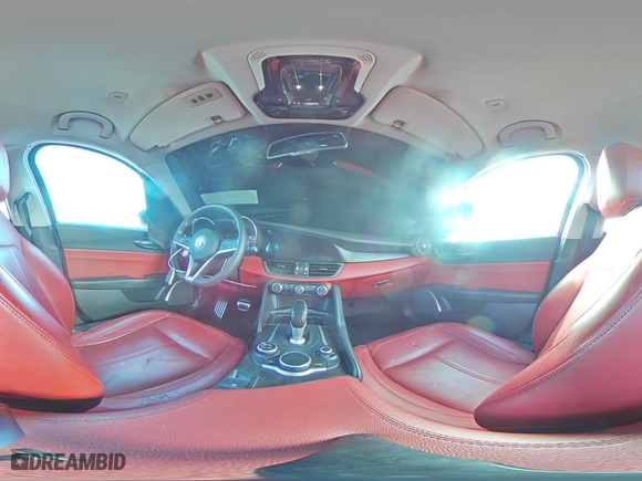 2018 Alfa Romeo Giulia with VIN ZARFAEBN7J7563865, listed as a Copart auction lot 77828774 with 46,790 mi miles and Salvage Title. Bid and sale history available at carsss.com. Image 12.