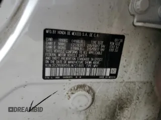 2020 Honda HR-V EX with VIN 3CZRU6H56LM731865, listed as a Copart auction lot 86542994 with 91,532 mi miles and Salvage Title. Bid and sale history available at carsss.com. Image 16.
