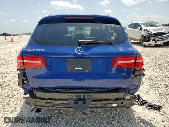 2017 Mercedes-Benz GLC 300 with VIN WDC0G4JB2HF130125, listed as a Copart auction lot 61576685 with 94,643 mi miles and Salvage title. Bid and sale history available at DreamBid. Image 6.