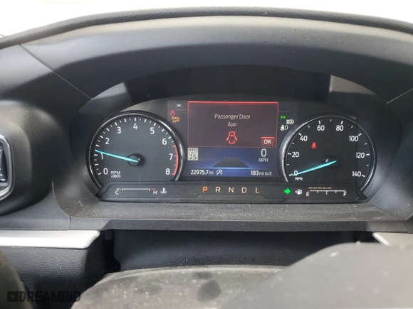 2023 Ford Explorer XLT with VIN 1FMSK8DH9PGB81095, listed as a Copart auction lot 45279135 with 22,975 mi miles and Salvage Title. Bid and sale history available at carsss.com. Image 9.