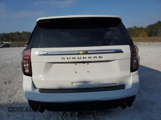 2022 Chevrolet Suburban Premier with VIN 1GNSCFKD2NR180661, listed as a Copart auction lot 74840484 with 55,972 mi miles and Salvage title. Bid and sale history available at DreamBid. Image 6.