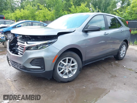 2024 Chevrolet Equinox LS with VIN 3GNAXHEG2RL145066, listed as a IAAI auction lot 42438745 with 12,367 mi miles and . Bid and sale history available at DreamBid. Image 17.