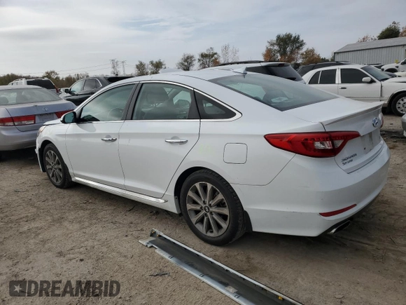 2017 Hyundai Sonata Sport with VIN 5NPE34AF2HH592961, listed as a Copart auction lot 77575494 with 77,318 mi miles and Salvage Title. Bid and sale history available at DreamBid. Image 2.