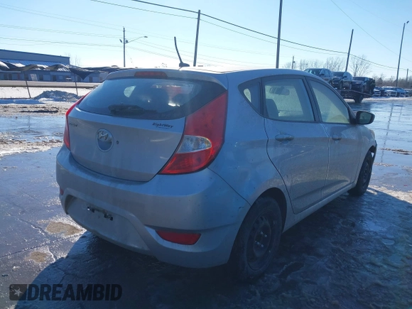 2017 Hyundai Accent SE with VIN KMHCT5AE8HU338564, listed as a IAAI auction lot 41359420 with 108,828 mi miles. Bid and sale history available at carsss.com. Image 4.