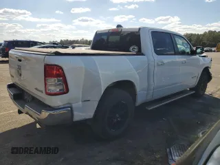 2019 Ram 1500 Big Horn with VIN 1C6SRFFT1KN856276, listed as a Copart auction lot 77247224 with 62,049 mi miles and Salvage title. Bid and sale history available at DreamBid. Image 3.