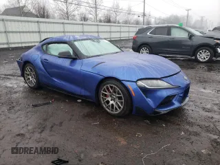 2023 Toyota GR Supra 3.0 with VIN WZ1DB0G0XPW056246, listed as a Copart auction lot 86441354 with 0 mi miles and Salvage Title. Bid and sale history available at carsss.com. Image 4.