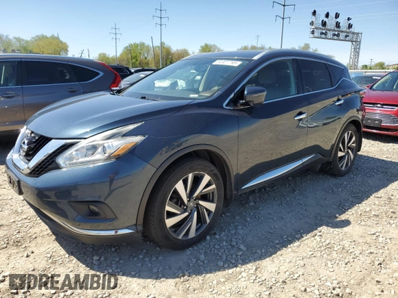 2017 Nissan Murano SL with VIN 5N1AZ2MH5HN106959, listed as a Copart auction lot 54907795 with 171,134 mi miles and Clean Title. Bid and sale history available at DreamBid. Image 1.
