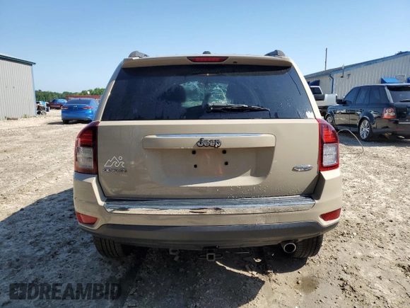2017 Jeep Compass Latitude with VIN 1C4NJDEB9HD127855, listed as a Copart auction lot 56699735 with 119,046 mi miles and Salvage title. Bid and sale history available at DreamBid. Image 6.