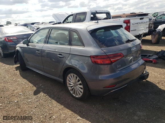 2017 Audi A3 Sportback e-tron Premium with VIN WAUUPBFF0HA040098, listed as a Copart auction lot 67541104 with 17,164 mi miles and Salvage Title. Bid and sale history available at carsss.com. Image 2.