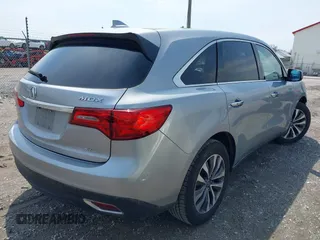 2016 Acura MDX w/Tech with VIN 5FRYD4H47GB039491, listed as a IAAI auction lot 42025711 with 124,491 mi miles. Bid and sale history available at carsss.com. Image 4.