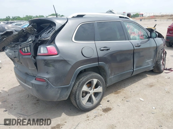 2019 Jeep Cherokee Limited z VIN 1C4PJLDB0KD487950, wystawiony jako IAAI lot #42290635 z przebiegiem Nie podano mil oraz . Historia ofert i sprzedaży dostępna na DreamBid. Obrazek 4.