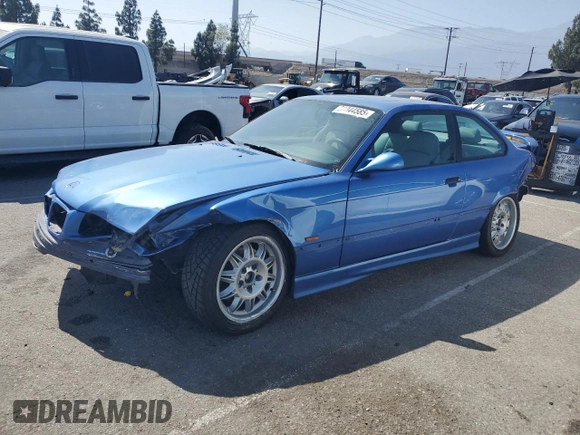 1998 BMW 3 Series M3 with VIN WBSBG9324WEY78850, listed as a Copart auction lot 59344585 with 117,490 mi miles and Salvage title. Bid and sale history available at DreamBid. Image 1.