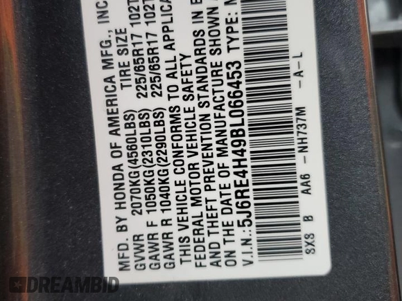 2011 Honda CR-V SE with VIN 5J6RE4H49BL066453, listed as a Copart auction lot 52323665 with 123,040 mi miles and Salvage Title. Bid and sale history available at carsss.com. Image 13.