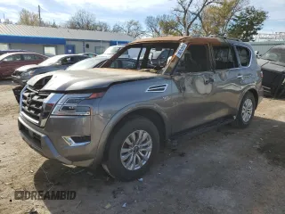 2022 Nissan Armada SV with VIN JN8AY2AC5N9162151, listed as a Copart auction lot 81834284 with Not Provided miles and Salvage Title. Bid and sale history available at carsss.com. Image 1.